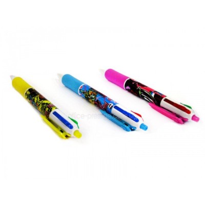 Ручка шариковая детская 4-х цветная(48шт/уп)  SM-4